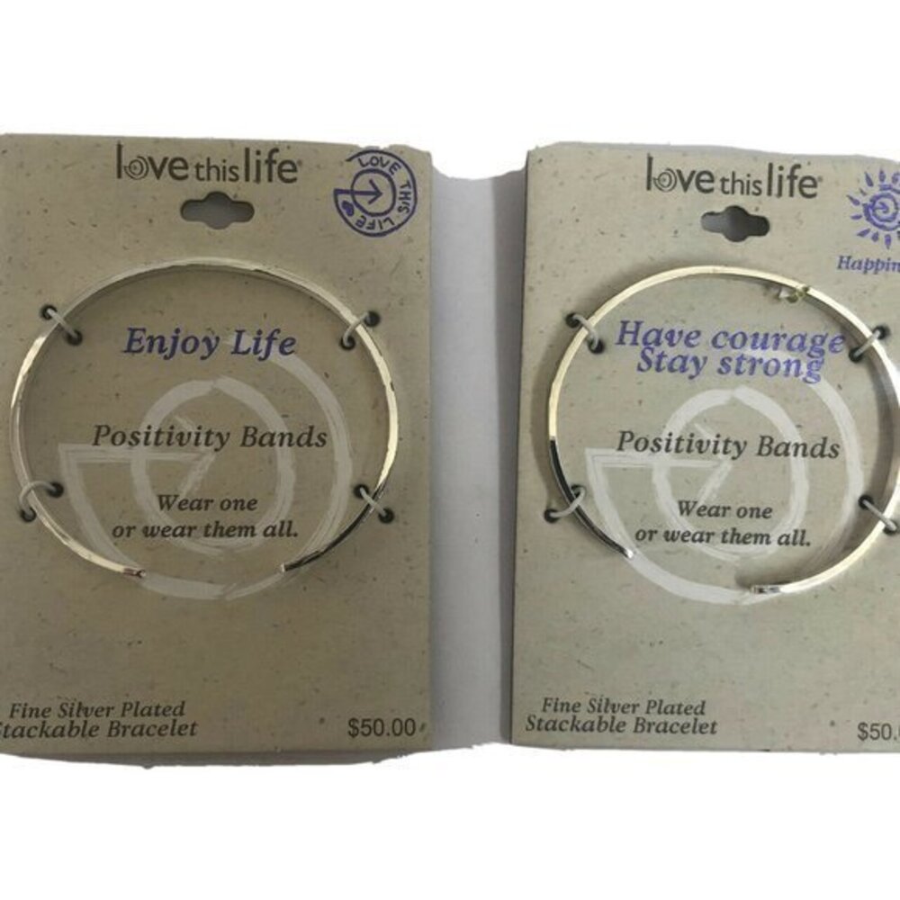 Positivity Cuff Valentines Bracelet Love life Have courage St